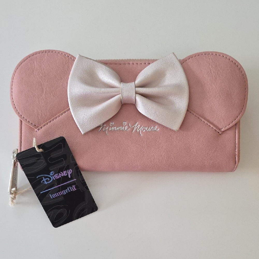 Disney Loungefly Pink Wallet with Bow